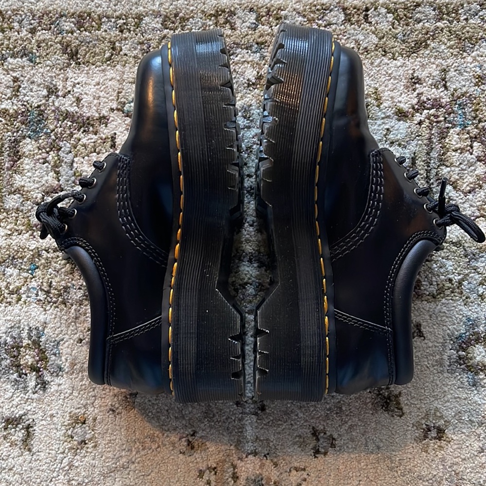 Doc marten size six platform shoes.